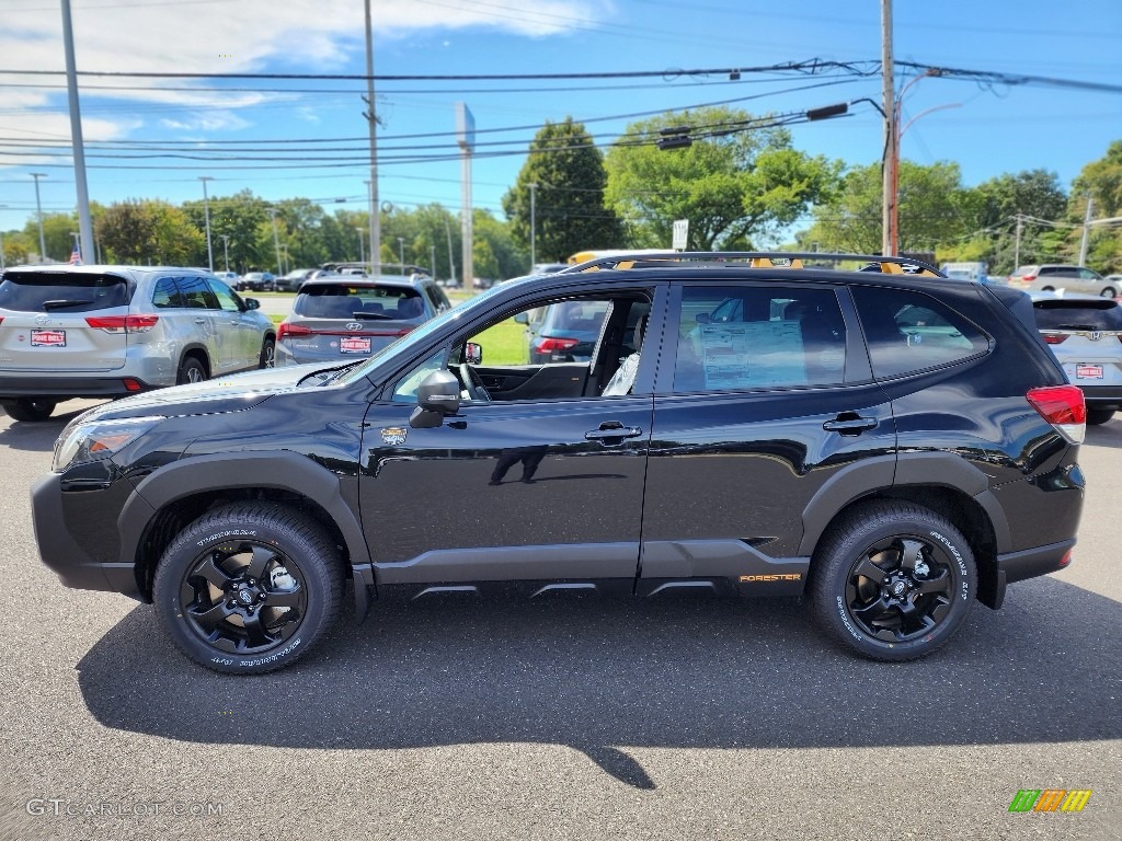 Crystal Black Silica 2023 Subaru Forester Wilderness Exterior Photo #146560930