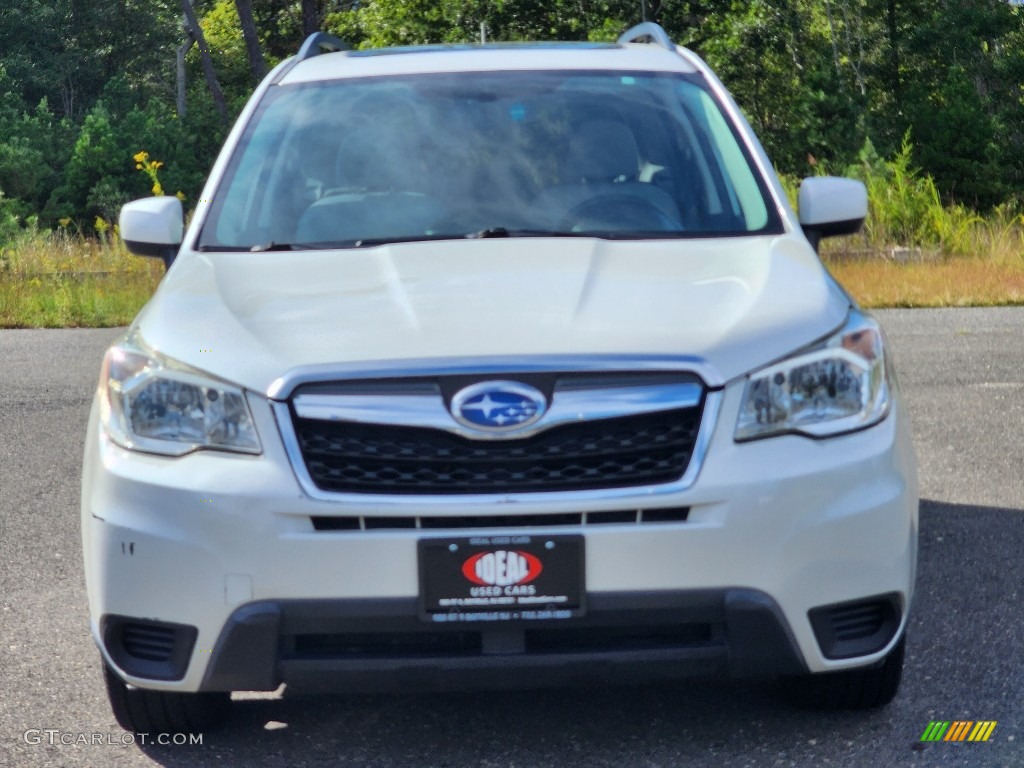 2014 Forester 2.5i Premium - Satin White Pearl / Platinum photo #3