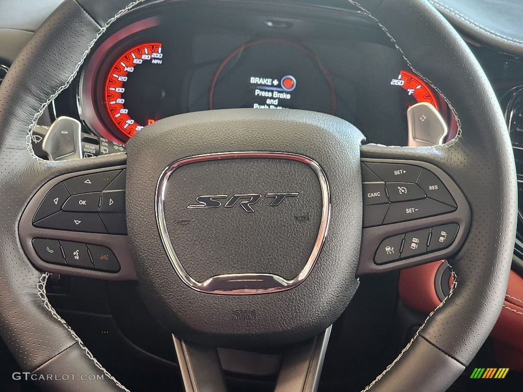 2023 Durango SRT Hellcat Black AWD - Destroyer Gray / Black/Demonic Red photo #12