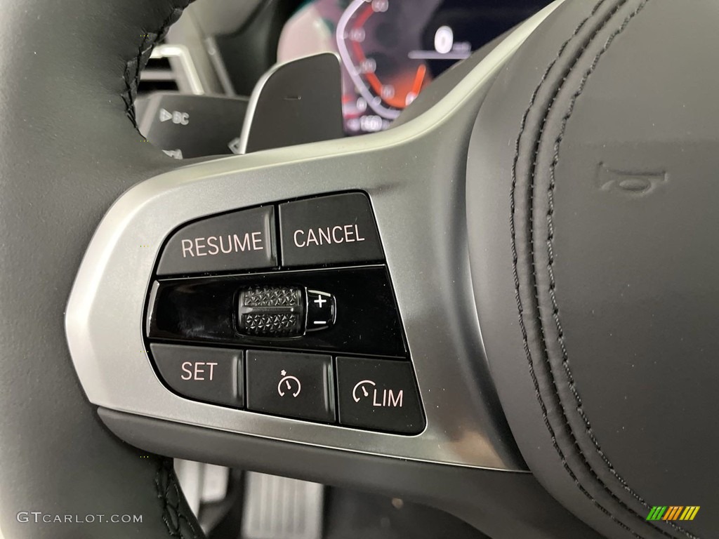 2024 BMW X3 sDrive30i Black Steering Wheel Photo #146561226