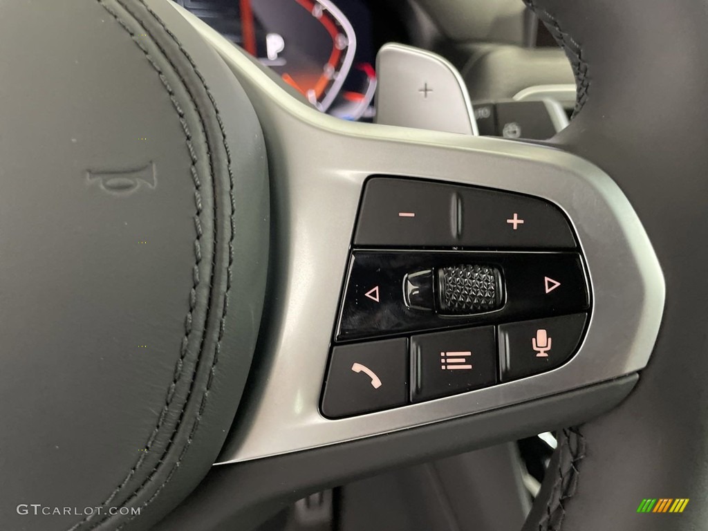 2024 BMW X3 sDrive30i Black Steering Wheel Photo #146561249
