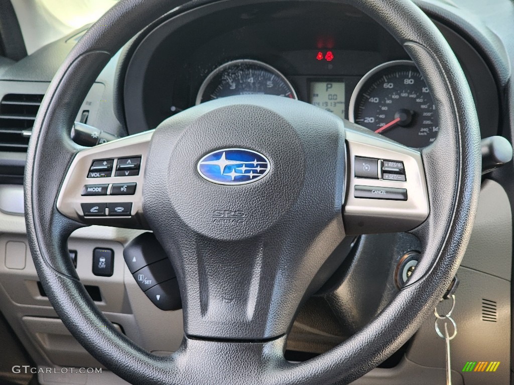 2014 Subaru Forester 2.5i Premium Platinum Steering Wheel Photo #146561289