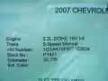 2007 Ultra Silver Metallic Chevrolet Cobalt LS Coupe  photo #21