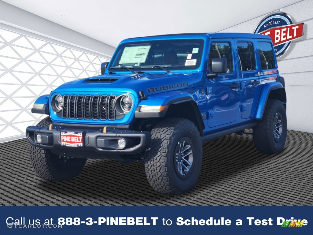2024 Wrangler 4-Door Rubicon 392 4x4 - Hydro Blue Pearl / Black/Red photo #1
