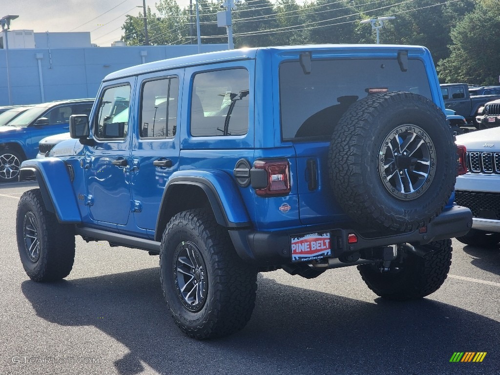 2024 Wrangler 4-Door Rubicon 392 4x4 - Hydro Blue Pearl / Black/Red photo #4