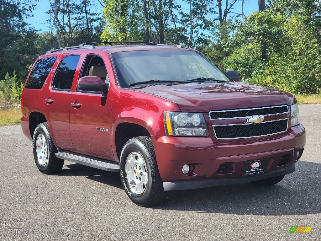 2009 Tahoe LT 4x4 - Dark Cherry Metallic / Light Cashmere photo #2