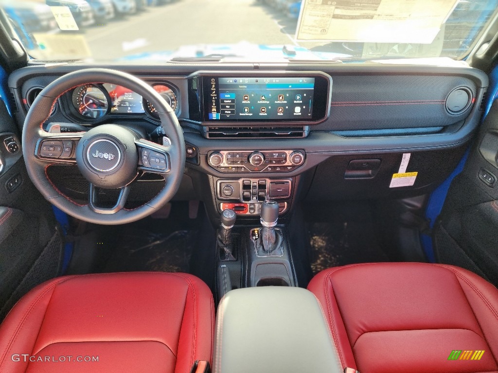 Black/Red Interior 2024 Jeep Wrangler 4-Door Rubicon 392 4x4 Photo #146562382