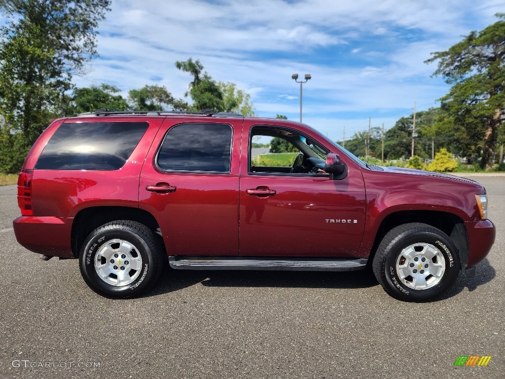 2009 Tahoe LT 4x4 - Dark Cherry Metallic / Light Cashmere photo #8