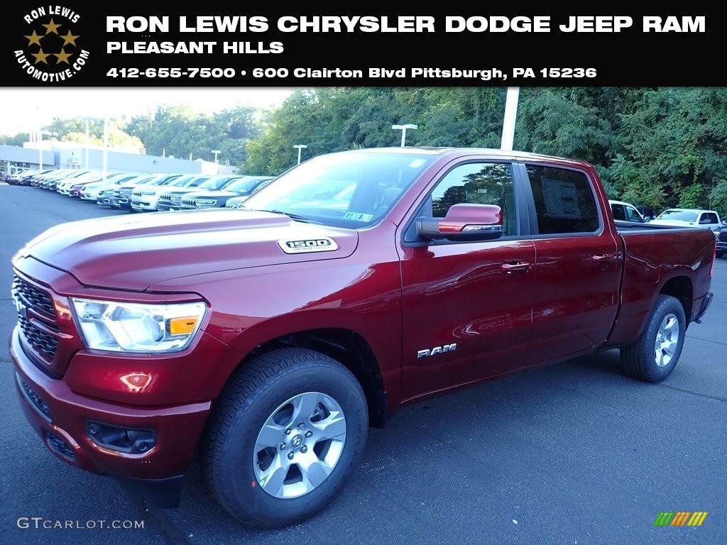 2024 1500 Big Horn Crew Cab 4x4 - Delmonico Red Pearl / Black photo #1