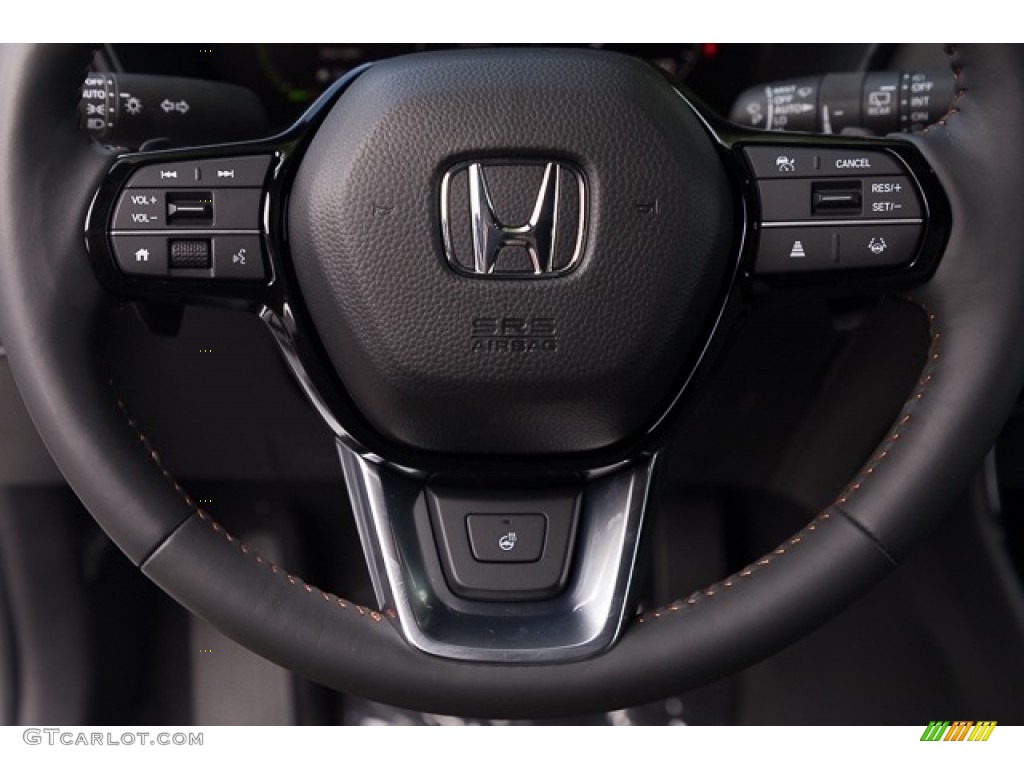 2024 Honda CR-V Sport Touring AWD Hybrid Gray Steering Wheel Photo #146562945