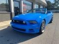 2014 Grabber Blue Ford Mustang GT Premium Convertible  photo #10