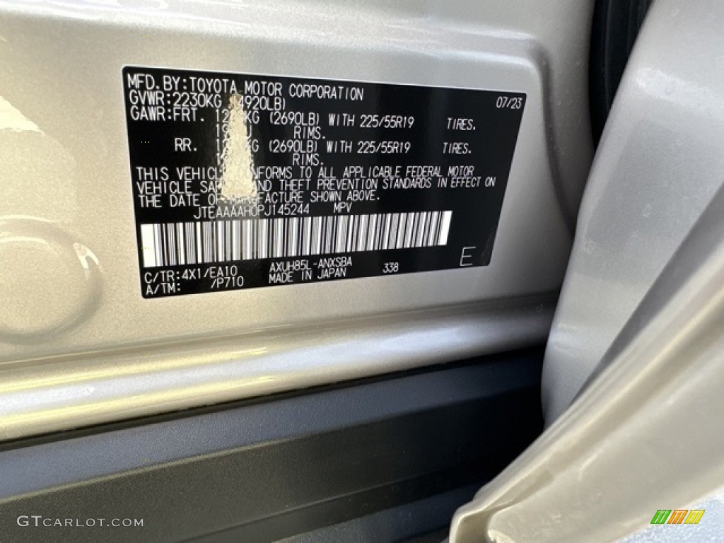 2023 Venza Color Code 4X1 for Titanium Glow Photo #146565313