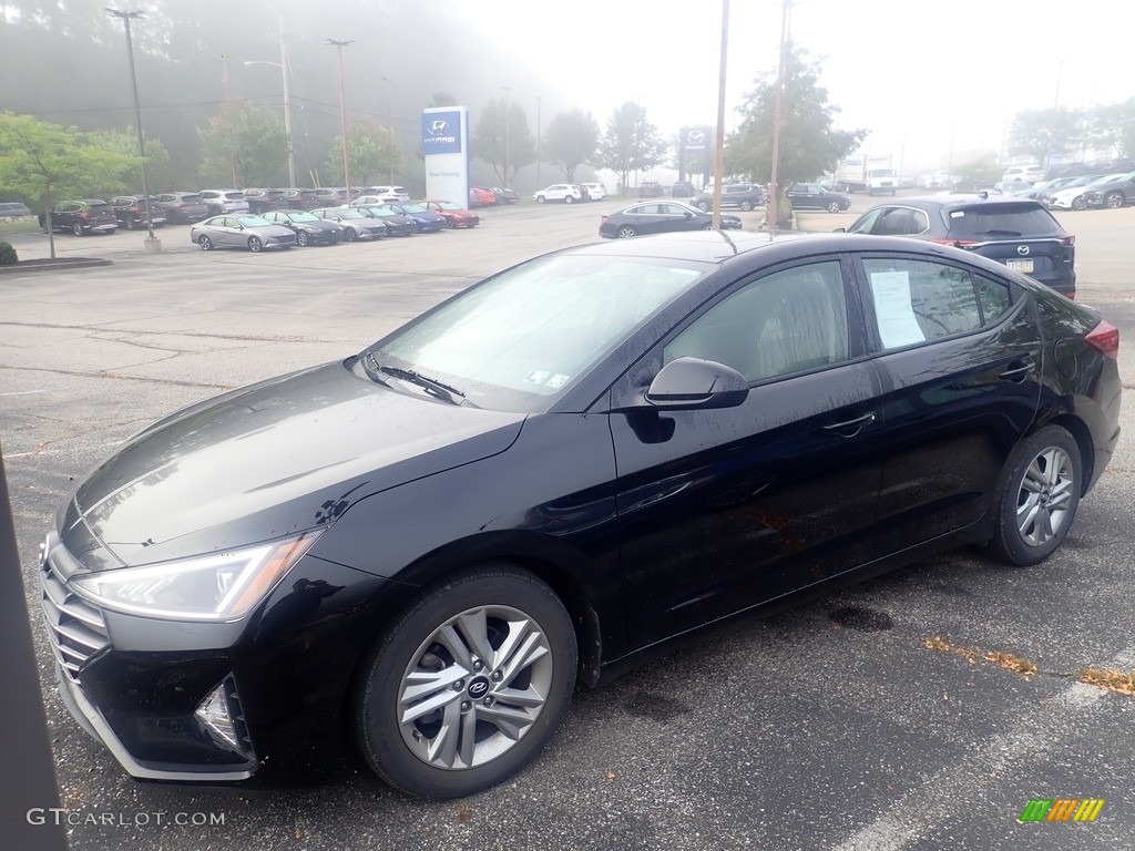 2020 Elantra Value Edition - Phantom Black / Beige photo #1