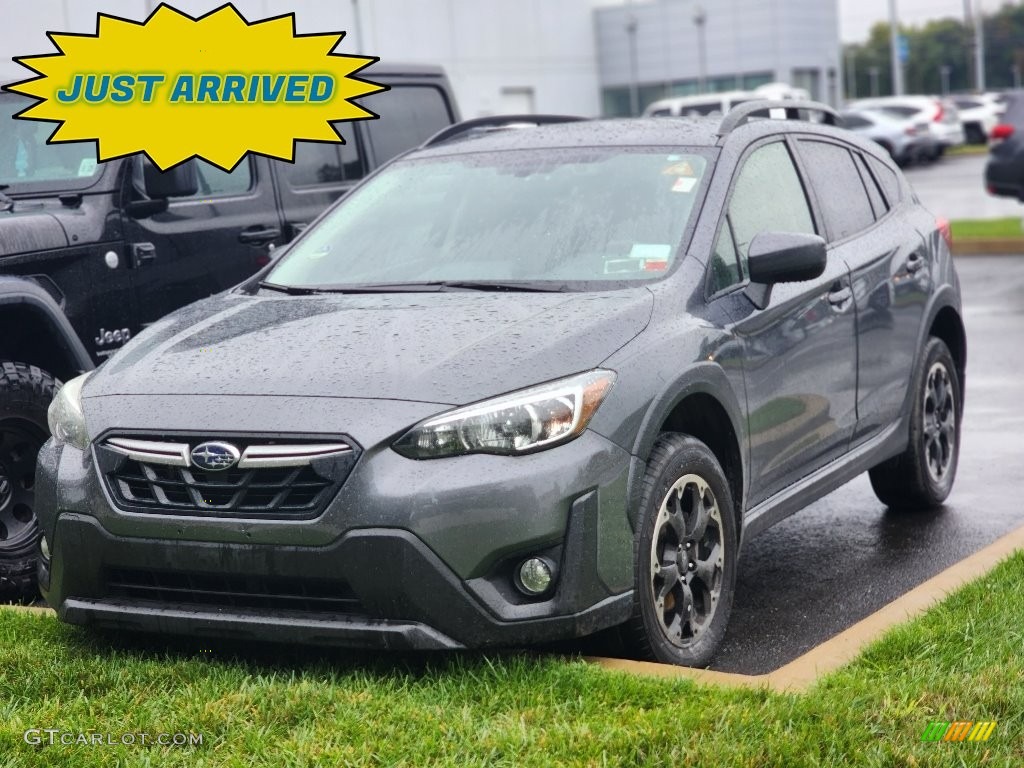 2021 Crosstrek Premium - Magnetite Gray Metallic / Black photo #1