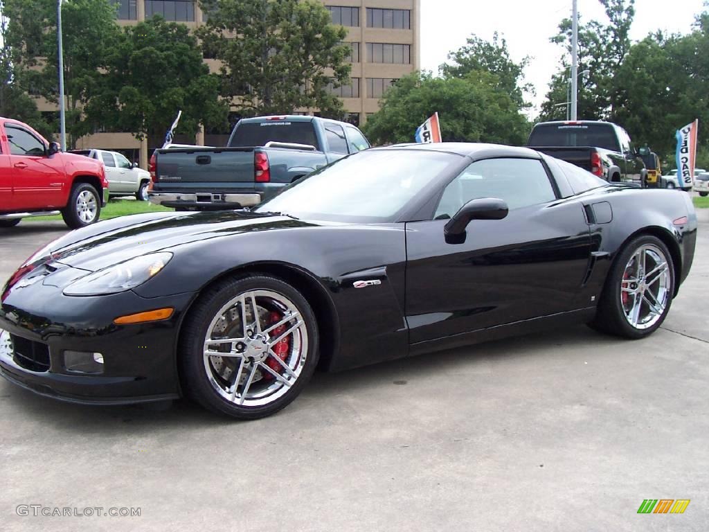 2008 Corvette Z06 - Black / Ebony photo #1