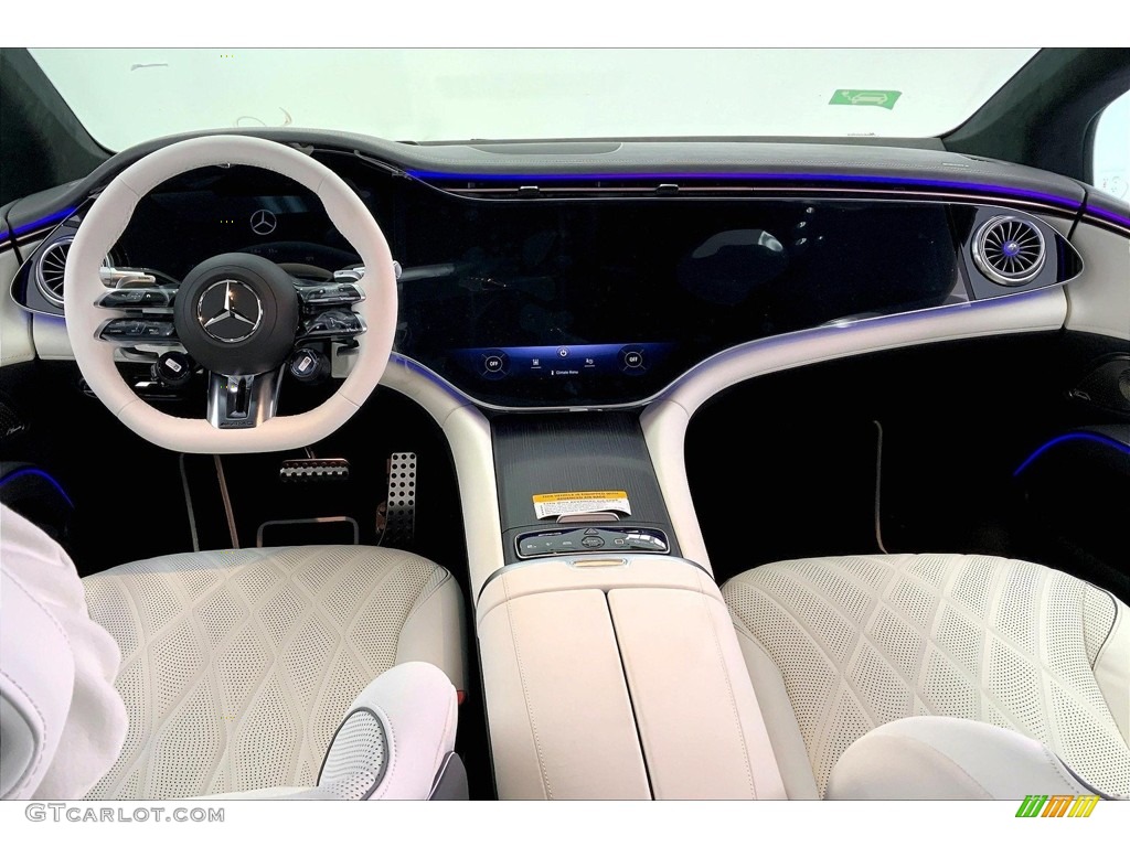 2023 Mercedes-Benz EQS AMG Sedan Deep White/Black Dashboard Photo #146566822