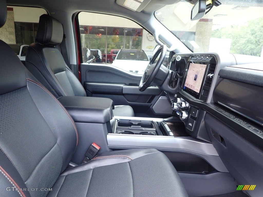 2023 F250 Super Duty Lariat Crew Cab 4x4 - Rapid Red Metallic / Medium Dark Slate photo #12