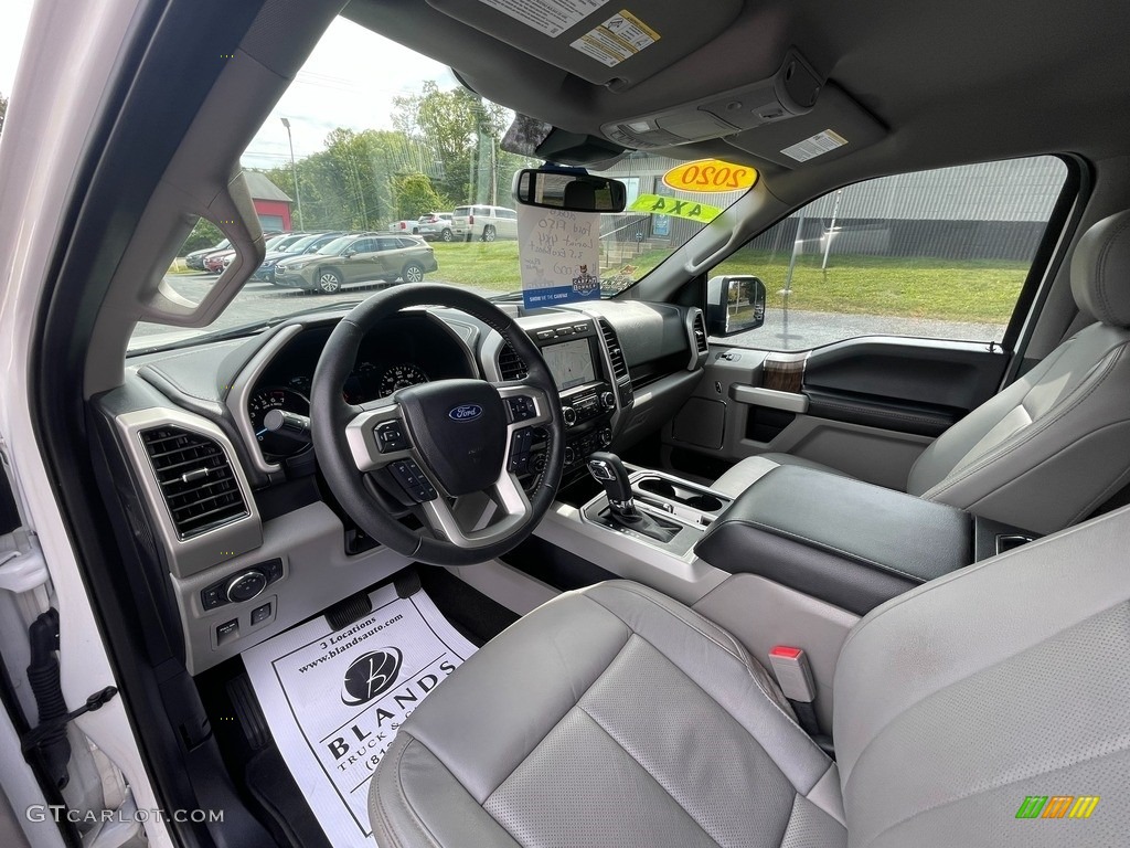 2020 F150 Lariat SuperCrew 4x4 - Oxford White / Medium Earth Gray photo #14