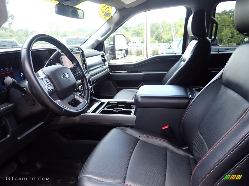 2023 F250 Super Duty Lariat Crew Cab 4x4 - Rapid Red Metallic / Medium Dark Slate photo #13