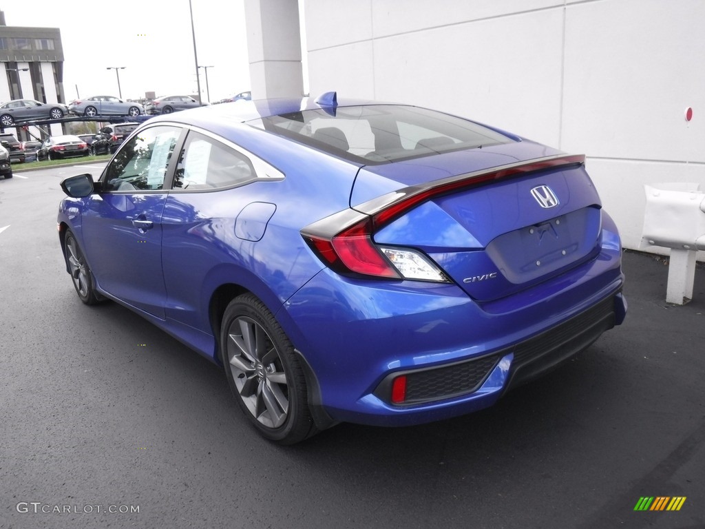 2019 Civic EX Coupe - Agean Blue Metallic / Black photo #9