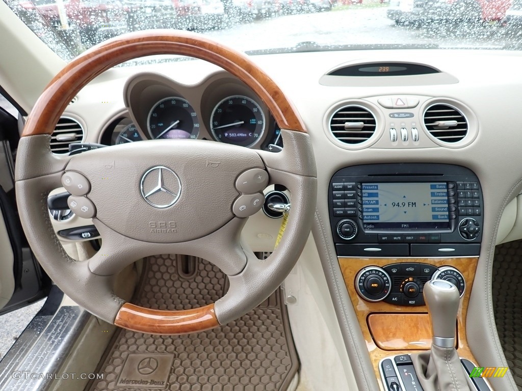 2008 Mercedes-Benz SL 550 Roadster Stone Dashboard Photo #146570406