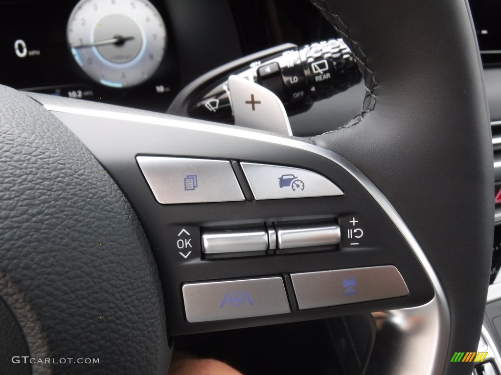 2024 Hyundai Palisade Calligraphy AWD Black Steering Wheel Photo #146570574