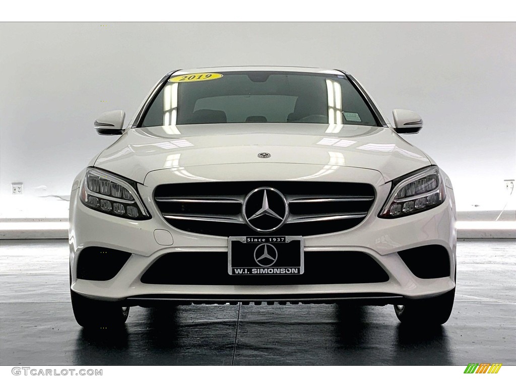 2019 C 300 Sedan - Polar White / Black photo #2