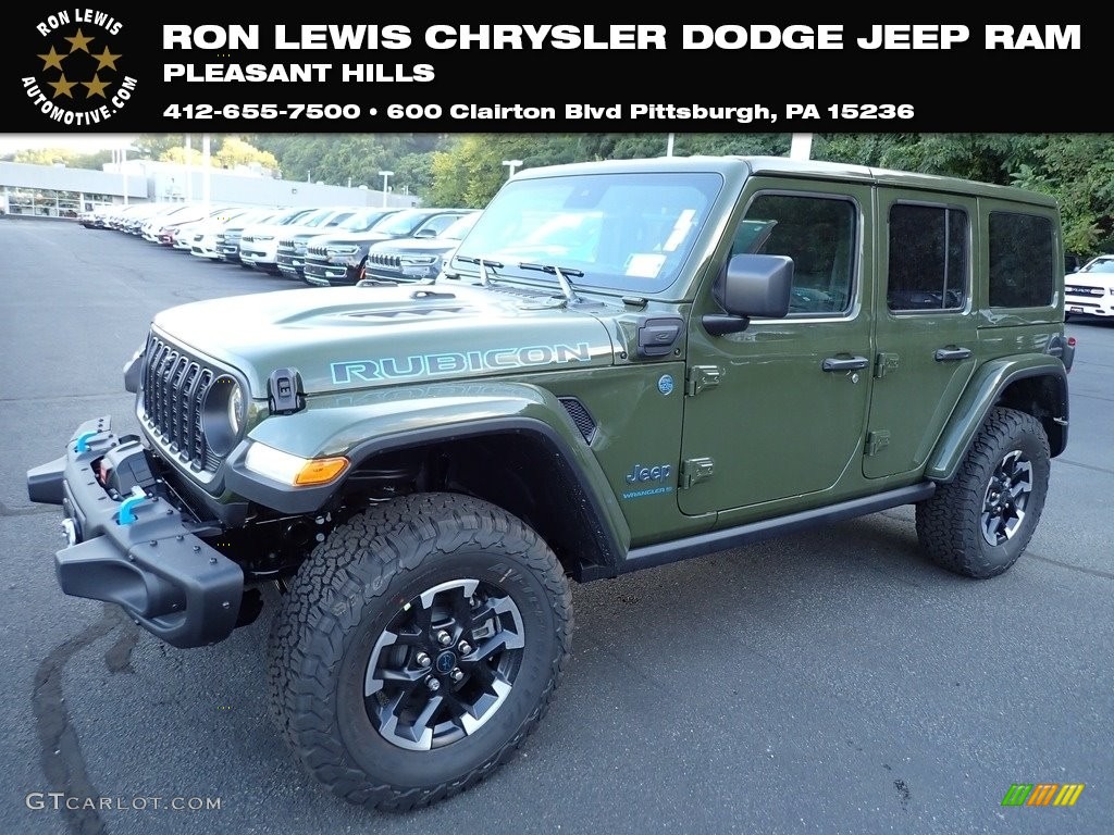 2024 Sarge Green Jeep Wrangler 4Door Rubicon X 4xe Hybrid 146566354