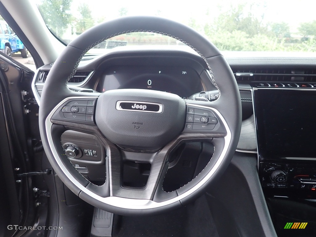 2023 Jeep Grand Cherokee Limited 4x4 Global Black Steering Wheel Photo #146571571