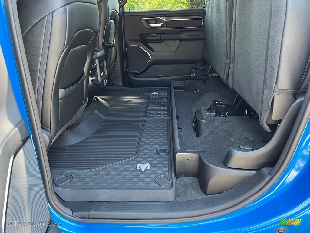 2024 1500 Rebel Night Edition Crew Cab 4x4 - Hydro Blue Pearl / Black photo #14