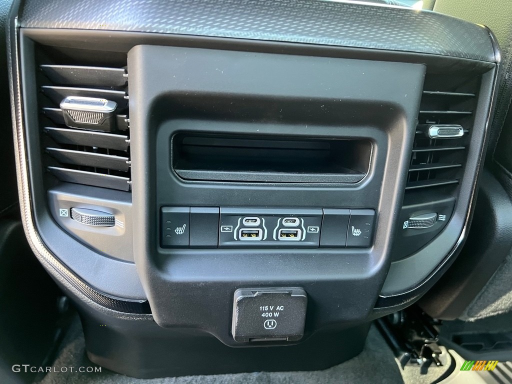 2024 1500 Rebel Night Edition Crew Cab 4x4 - Hydro Blue Pearl / Black photo #16