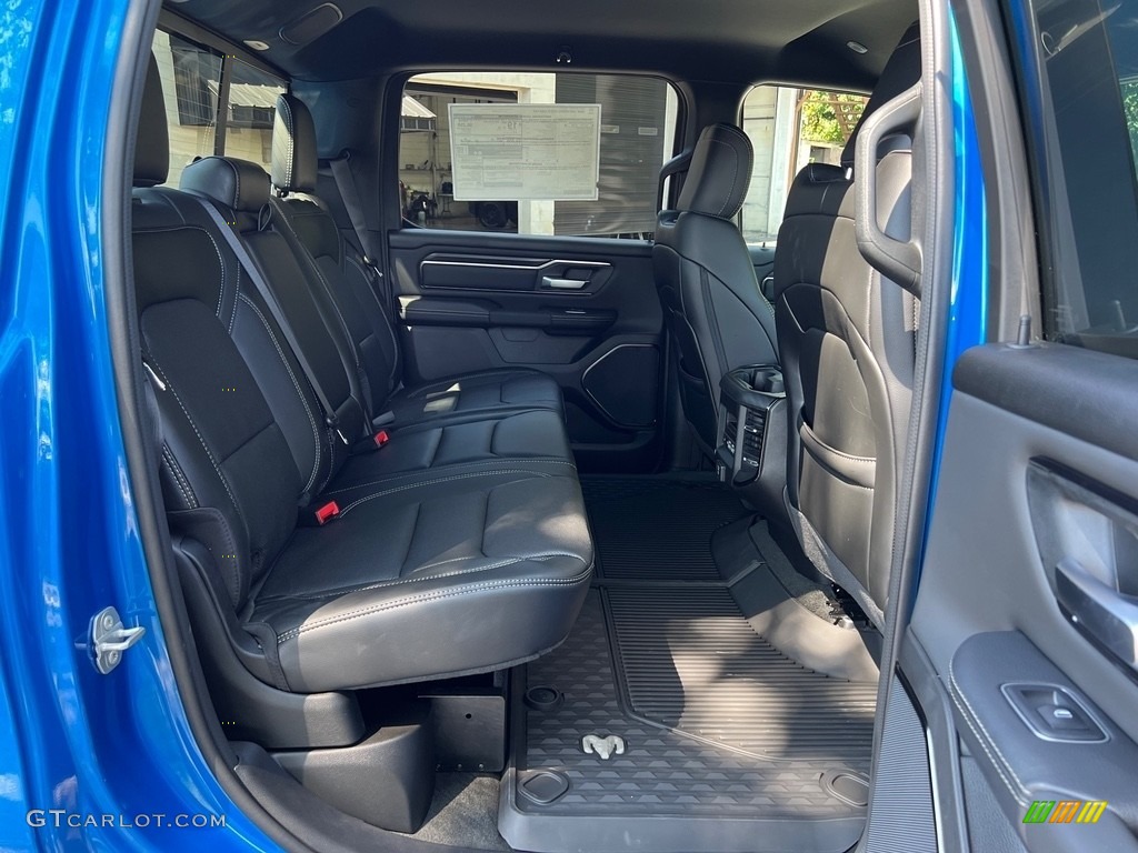 2024 1500 Rebel Night Edition Crew Cab 4x4 - Hydro Blue Pearl / Black photo #17