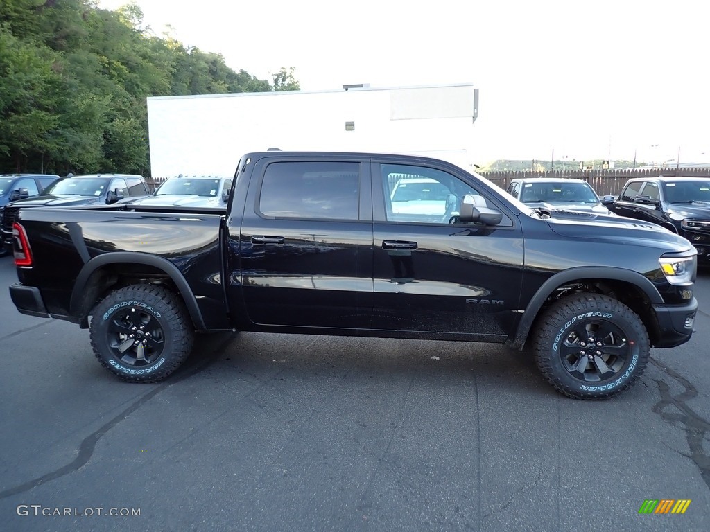 Diamond Black Crystal Pearl 2024 Ram 1500 Rebel Crew Cab 4x4 Exterior Photo #146572317