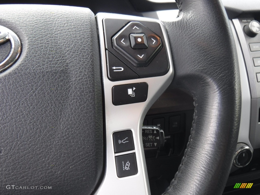 2018 Toyota Tundra Limited CrewMax 4x4 Black Steering Wheel Photo #146572538