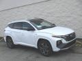 White Pearl 2024 Hyundai Tucson N-Line Hybrid AWD