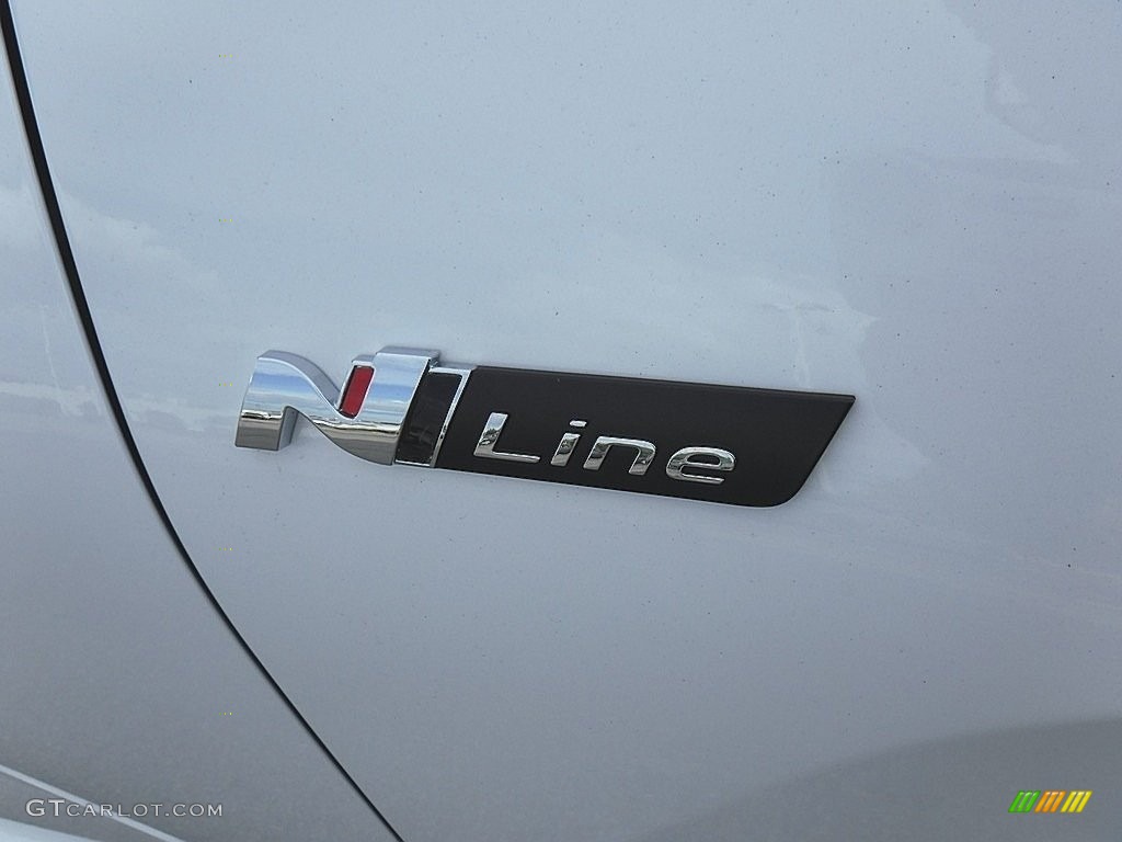 2024 Tucson N-Line Hybrid AWD - White Pearl / Black photo #4