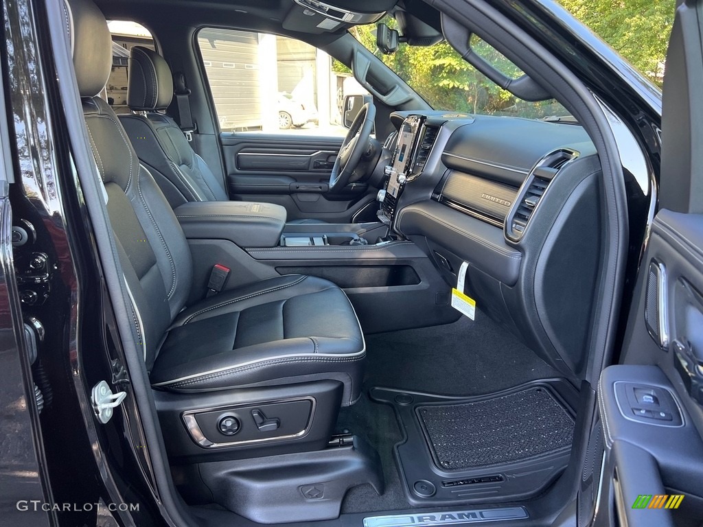 Black Interior 2024 Ram 1500 Limited Night Edition Crew Cab 4x4 Photo #146572903