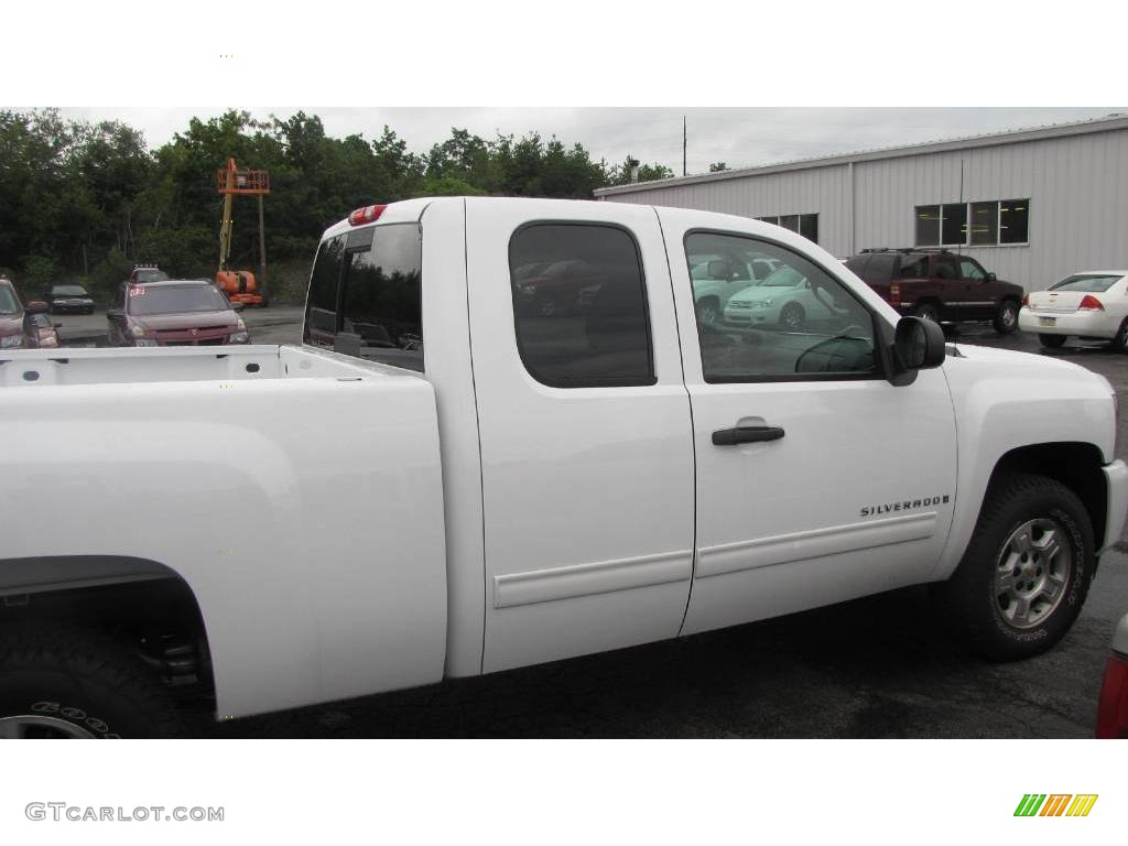 2009 Silverado 1500 LT Extended Cab 4x4 - Summit White / Dark Titanium photo #6