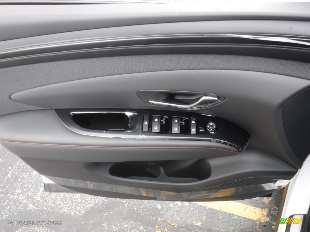 2024 Hyundai Tucson N-Line Hybrid AWD Black Door Panel Photo #146572939