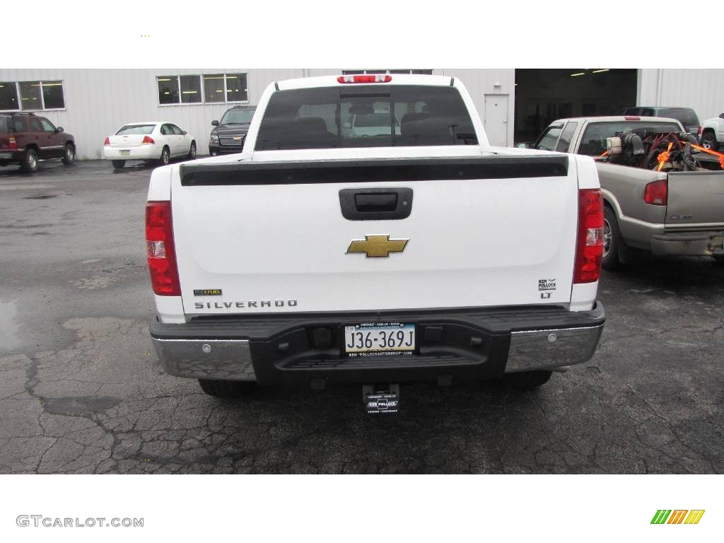 2009 Silverado 1500 LT Extended Cab 4x4 - Summit White / Dark Titanium photo #8