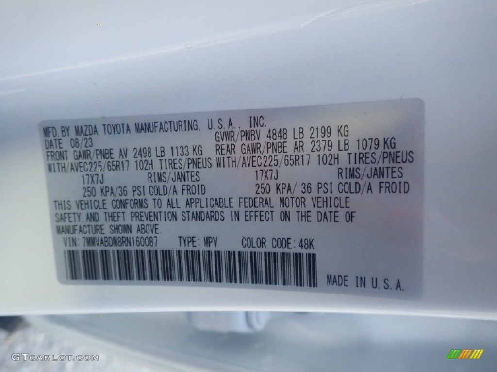 2024 CX-50 Color Code 48K for Wind Chill Pearl Photo #146573208