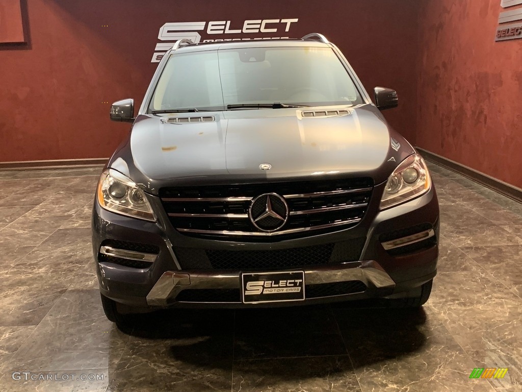 2015 ML 350 4Matic - Steel Grey Metallic / Almond Beige/Mocha photo #2