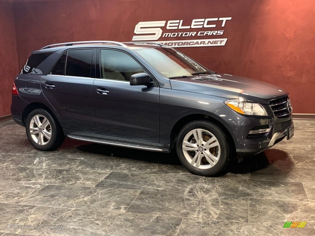 2015 ML 350 4Matic - Steel Grey Metallic / Almond Beige/Mocha photo #3