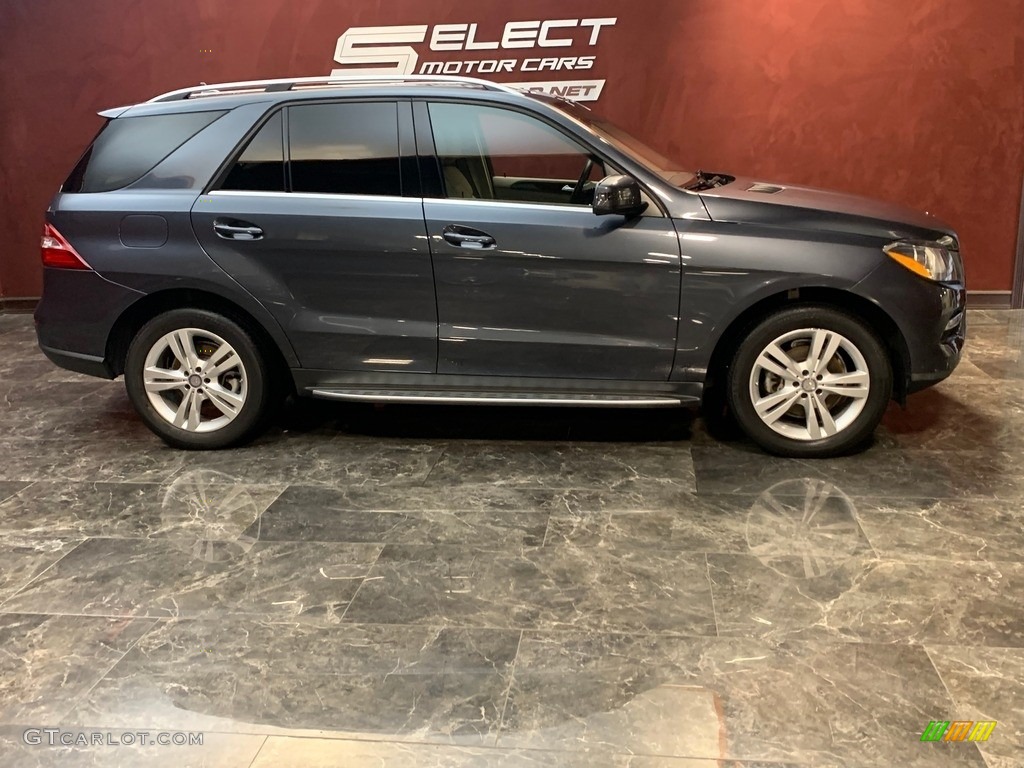 2015 ML 350 4Matic - Steel Grey Metallic / Almond Beige/Mocha photo #4