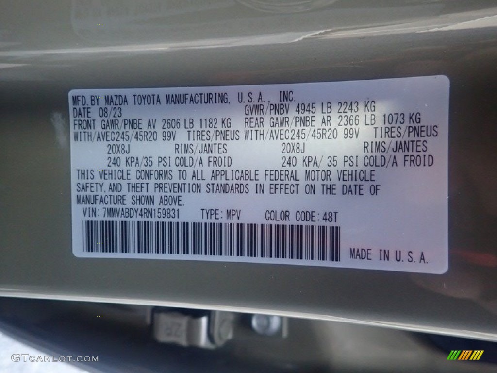 2024 CX-50 Color Code 48T for Zircon Sand Metallic Photo #146573632