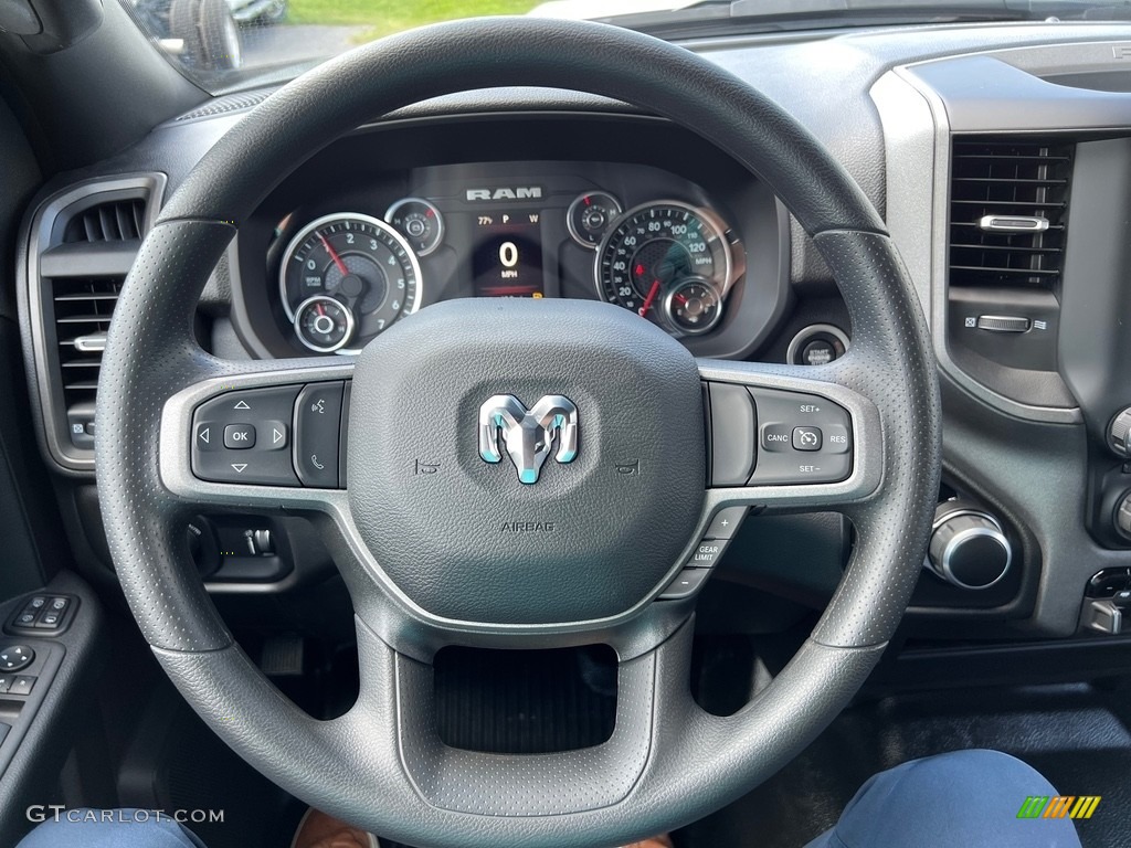 2024 Ram 2500 Tradesman Crew Cab 4x4 Diesel Gray/Black Steering Wheel Photo #146573675