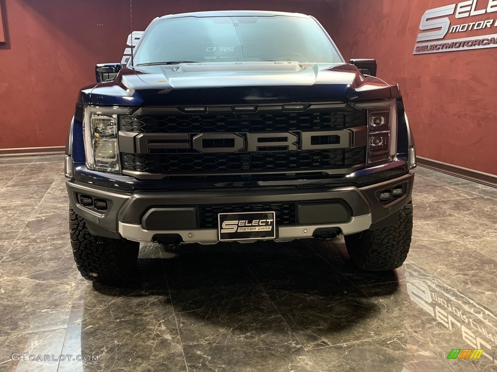 2021 F150 SVT Raptor SuperCrew 4x4 - Antimatter Blue / Raptor Black/Rhapsody Blue photo #2