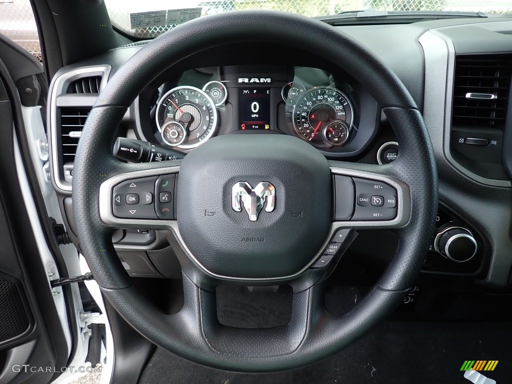2024 Ram 1500 Tradesman Crew Cab 4x4 Black Steering Wheel Photo #146574324