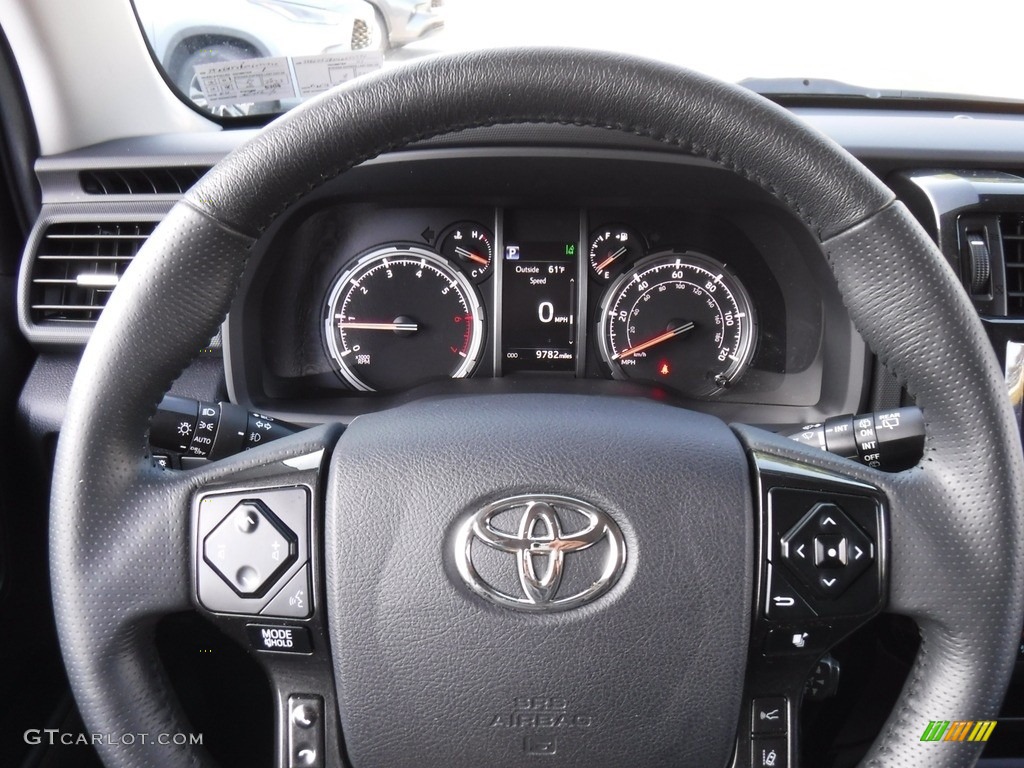 2022 Toyota 4Runner TRD Pro 4x4 Black/Graphite Steering Wheel Photo #146574830