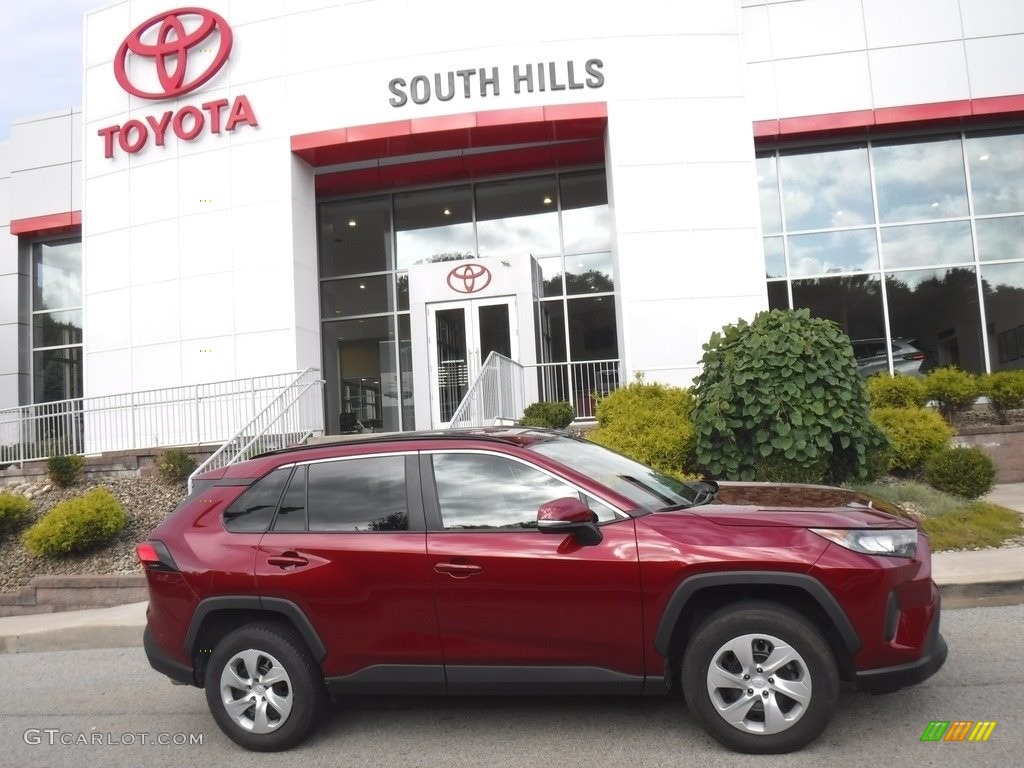 2021 RAV4 LE AWD - Ruby Flare Pearl / Nutmeg photo #2